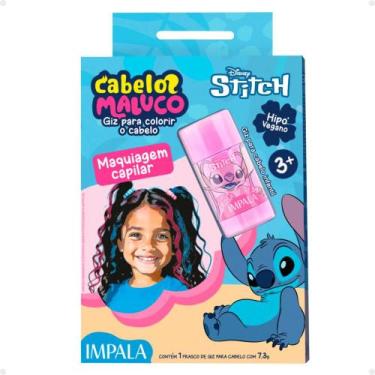 Imagem de Giz Para Colorir o Cabelo Stitch Cabelos Maluco Rosa Angel - IMPALA