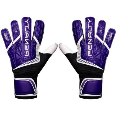 Imagem de Luva de Goleiro Penalty Delta Training Adulto Futebol Treino, 11, Roxo