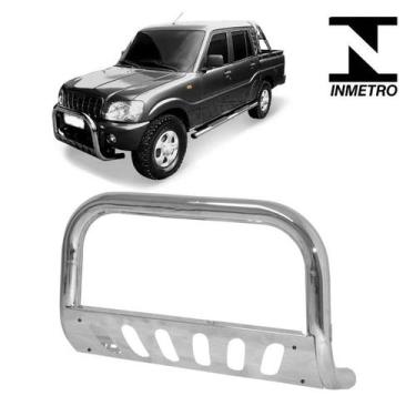 Imagem de Parachoque Quebra Mato Pick-Up 2008 2009 2010 2011 Cromado - CCF
