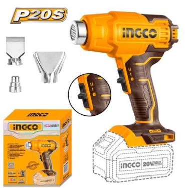 Imagem de Soprador Termico A bateria Ingco 20V 550ºC Ps20