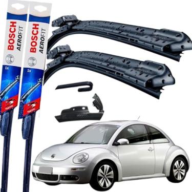 Imagem de Par Palheta Limpador Parabrisa Dianteiro Silicone Bosch Paleta Fusca New Beetle 2000 á→2010