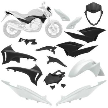 Imagem de Kit Carenagem Moto Honda CB 300R 2010 a 2012 9 Peças Pro Tork Substitu
