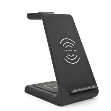 Imagem de Suporte de Celular 3 em 1 c/ Carregador Indução MTG-058 - Tomate