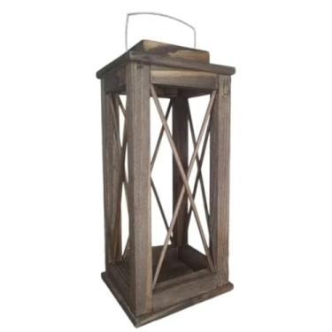 Imagem de Luminária marroquina decoração rústicas com Palito em 3 Lados- Arandela 32 cm base 14x 14 cm