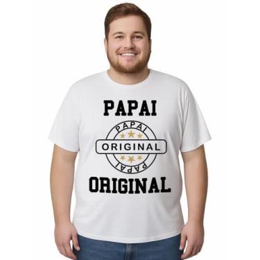 Imagem de Camiseta Manga Curta Papai Original Tamanho Plus Size - Calupa, G3