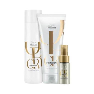 Imagem de Wella Oil Reflections Sh 250ml + Cond 200ml + Oleo Light 30ml - Wella 