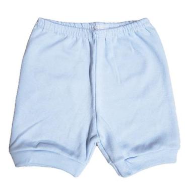 Imagem de Short Bebê Liso Com Punho Algodão Enxoval Verão Cores P M G - Koala Ba