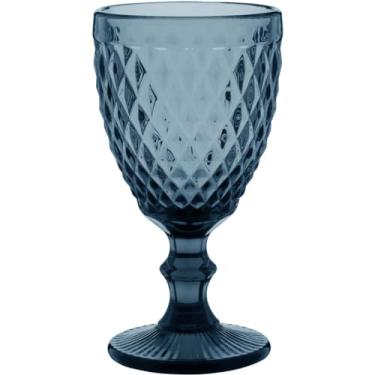 Imagem de TAÇA ÁGUA 17x9x9cm 330ml VIDRO AZUL 6 PEÇAS