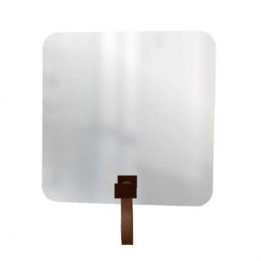 Imagem de Espelho Funcional Hook Corten Alça Caramelo 50x50 Cm Quadrado - e2g De