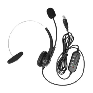 Imagem de Generic Fone de ouvido com fio para telefone, fone de ouvido comercial, de mono para telefone, fones de para computador, serviços de aconselhamento por, Usb, Computador Portátil