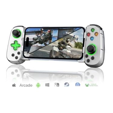 Imagem de Mobile Gaming Controller for iPhone/iPad/iOS/Android Phone/Tablet/PC with Green Light, Wireless Gamepad for Xbox Cloud Gaming, PS Remote Play, Steam Link, CODM, Genshin Impact, Roblox, Minecraft