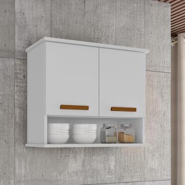 Imagem de Armário Organizador Aéreo de Cozinha com Espaço Interno Mavi (Branco)