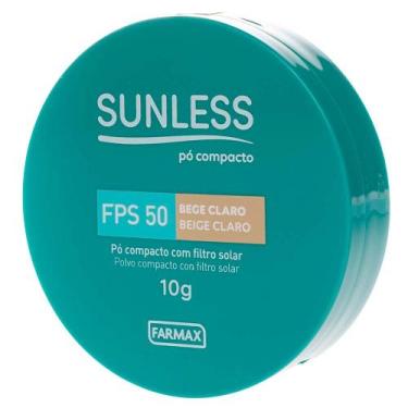 Imagem de Pó Compacto Com Filtro Solar Sunless Fps50, Bege Claro