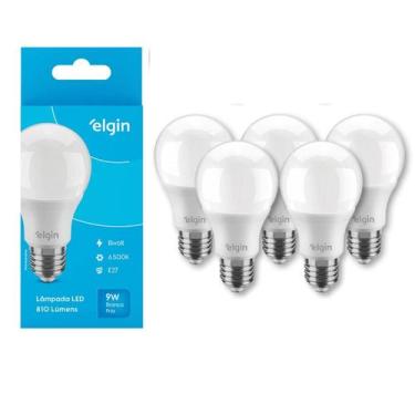 Imagem de KIT 5 Lâmpada Bulbo Led Elgin 9,0W Bivolt