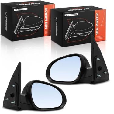 Imagem de A-Premium Par (2) Espelho retrovisor elétrico do lado do motorista e do passageiro compatível com Hyundai Elantra 2009 2010 2011 2012 - Aquecido, dobrável manual, espelho retrovisor externo preto liso
