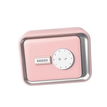 Imagem de Ｂｅｓｇａ Cofrinho com Senha, Economizador de Dinheiro, Recipiente de Armazenamento Prático E Versátil, Fechadura com Código para Festa, Rosa, Tamanho real