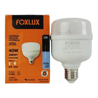Imagem de Lâmpada Led Foxlux Alta Potência 40W 6,5K E-27