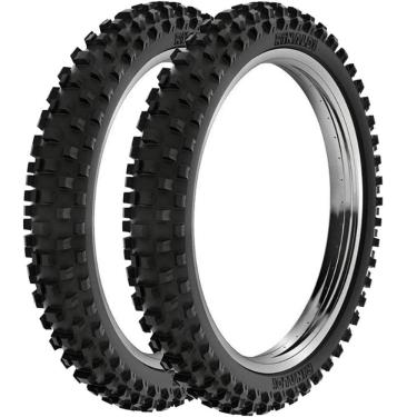 Imagem de Par Pneus Biz Bis Trilha Cross 60/100-17 Sh31 Diant Rinaldi