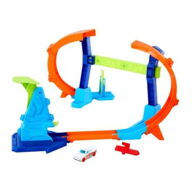 Imagem de Pista e Veículo - Hot Wheels - Action - Campeão Pista Rápida - Mattel