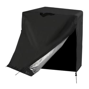 Imagem de IEUDNS Capa protetora compacta para geladeira, preta, para freezer vertical, à prova d'água