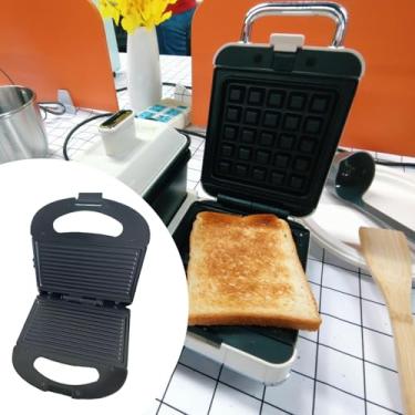 Imagem de Bothyi Máquina de waffles Aquecimento rápido Doméstico Compacto Fácil de limpar Placa antiaderente Sanduicheira para cozinha doméstica Padaria, Style B
