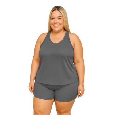 Imagem de Regata Nadador Feminina Dryfit Fitness Academia Plus Size - Rcv Store,