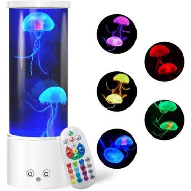 Imagem de Lámpara Medusa LED KIKILIVE con Control Remoto y 17 Colores