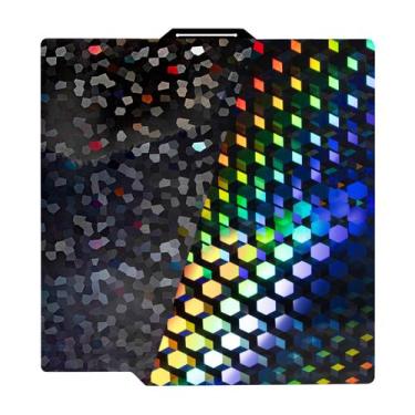 Imagem de Placa de construção PEG Ideaformer-3D Rainbow Hex Glow para Bambu Lab