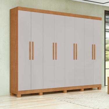 Imagem de Guarda Roupa Casal com Pés 8 Portas Andara Lopas