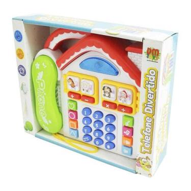 Imagem de Brinquedo Telefone Divertido Casa com Som e Luz - DM Toys - COMERCIAL 