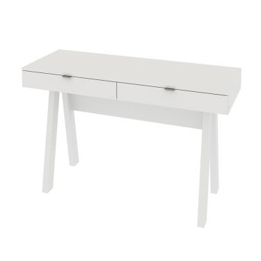 Imagem de Mesa Escrivaninha para Escritório Home Office ME4128 MDP Branco - Gran Belo