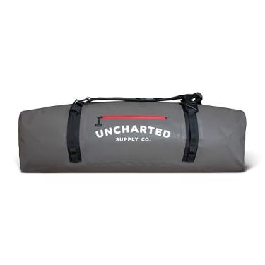 Imagem de Uncharted Supply Co. Bolsa esportiva impermeável The Vault – bolsa hermética com alças de mochila, tamanho de mão, perfeita para viagens, passeios de barco, acampamento, recreação., Metálico, 100L
