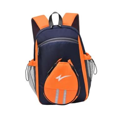 Imagem de Generic Mochila de tênis de mesa, bolsa de transporte para raquete, equipamento de treinamento, mochila profissional prática para tênis, para atletas adultos, Azul Escuro