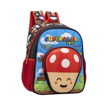 Imagem de Mochila De Costas Escolar Infantil Mario Yepp Super Bros-Unissex