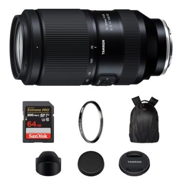 Imagem de Tamron Lente 70-180 mm f/2.8 Di III VC VXD G2 (Sony E) com foco automático rápido e estabilização VC, cartão Extreme PRO SDXC de 64 GB com velocidade de leitura de 200 MB/s, filtro UV Tiffen de 67 mm