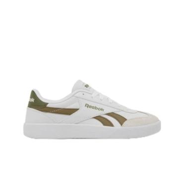 Imagem de Reebok Tênis unissex Smash Edge, Ftwrwhite Khakibrown Deepolive, 42.5 EU