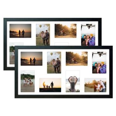 Imagem de Kit 2 Multifoto 16 Fotos 10x15 Porta Retrato de Parede 30x60 - SHD Sol