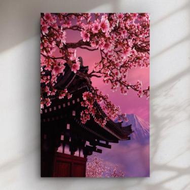 Imagem de Quadro Decorativo Cerejeira Anime - ArtBeni Quadros, 80x120, Tela Deco