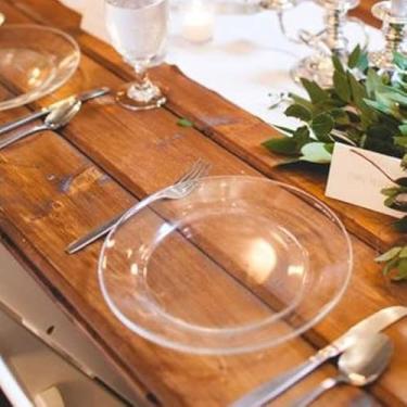 Imagem de Conjunto de Pratos Fundos em Vidro, 6 Peças, 22cm, Design Liso Moderno, Resistente ao Micro-ondas e Lava-louças, para Refeições