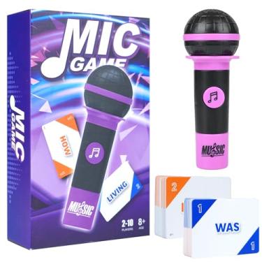 Imagem de Aigomc Mic misheard Music Trivia Card Game, Grab Karaoke Party Game for 2-10 Players, Music Card with 250 Lyrics (125 Cards) for Hilarious Nights Adult Christmas & Birthday Gifts