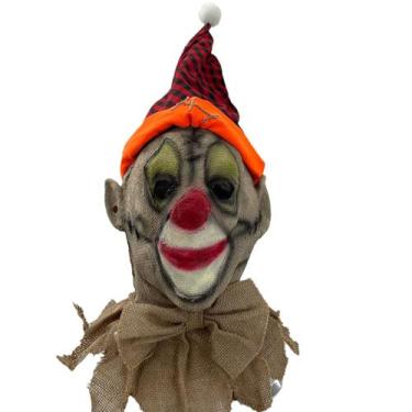Imagem de Máscara Creepy Clown Scarecrow Halloween 3D Full Face Resina - yiweisa