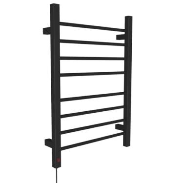 Imagem de Toalheiro Térmico Grande 2 Toalhas Circolare Due Preto 220v Esquerdo