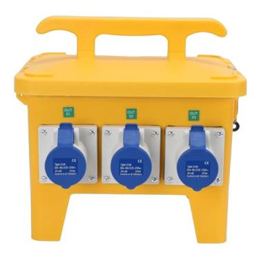 Imagem de Diydeg Distribuidor de Energia Portátil, Caixa de Distribuição de Energia, Tomadas CEE de 3 Pinos e Soquetes Fêmea de 3 Pinos, Caixa de Saída CEE, de Distribuição de Soquete