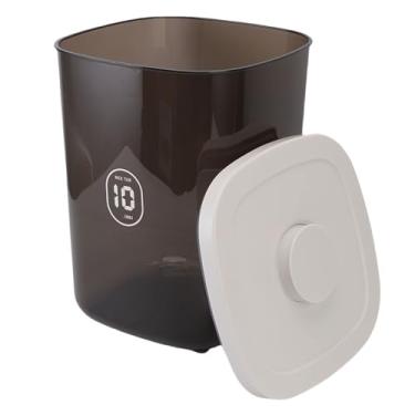 Imagem de POENVFPO Recipiente de Armazenamento de Alimentos para Cães, 10l, Grande Capacidade, Selado a Vácuo, Escaninho para Animais de Estimação, para Comida Seca, Cachorro, Gato, Cozinha, Despensa,