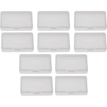 Imagem de HuGuWdy Cartridge Case Box 10PCS, 2.6 X1.6X 0.3in Transparent Anti Dust Cover Storage Box, Game Card Case Compatible with Nintendo Game Boy Advance GBA