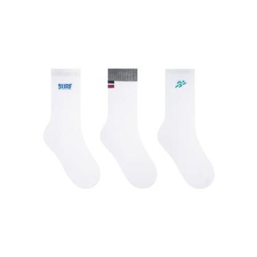 Imagem de Kit/3 Meia Cano Longo Selene 4082.003 Masculina Algodão T. 39/43, 39-4