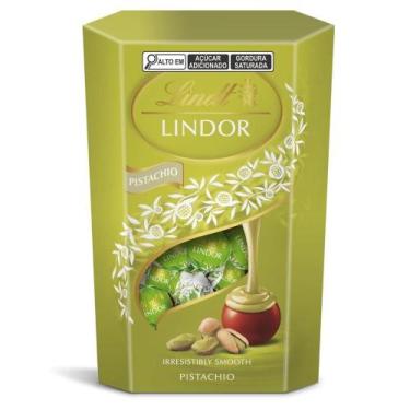 Imagem de Bombons De Chocolate Suiço Lindt Lindor Pistache Caixa 200G