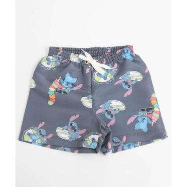 Imagem de Bermuda Infantil Stitch Marisa Tam 1 a 3-86086, Azul, 3