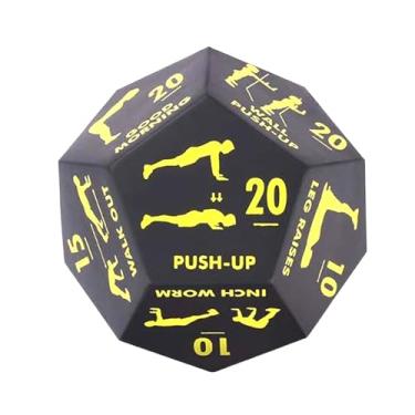 Imagem de Aymzbd Cubo de Treinamento de 12 Lados, Leve, Feito de Espuma, para Equipamentos de Ginástica, WOD, Exercícios com Peso Corporal, Treino de Corpo Inteiro, Pa, Amarelo