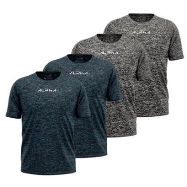 Imagem de Kit 4 Camisetas Dry Alpha Co Masculina-Masculino
